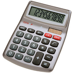 GENIE 540 stolní kalkulačka šedá Displej (počet míst): 10 solární napájení, na baterii (š x v x h) 105 x 30 x 140 mm