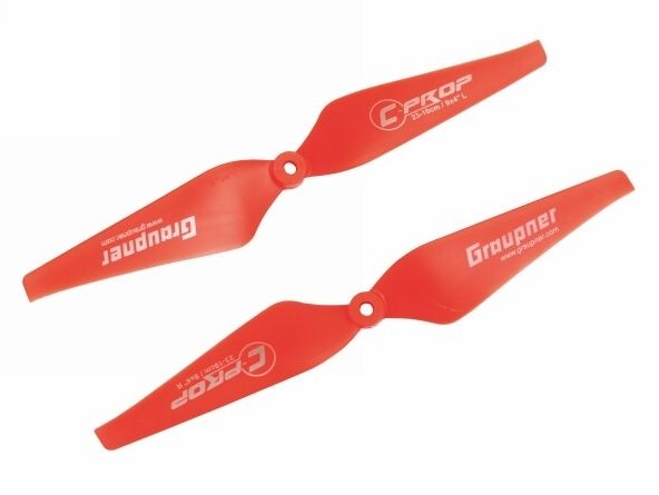 Graupner/SJ Graupner COPTER Prop 10x4 pevná vrtule (2ks.) - červené