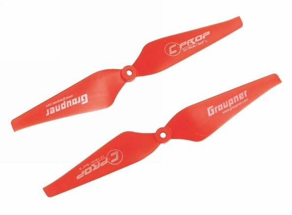 Graupner/SJ Graupner COPTER Prop 9x4 pevná vrtule (2ks.) - červené