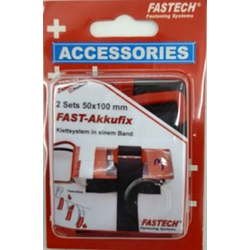 FASTECH® 702-330-Mod1 pásek se suchým zipem lepicí, s páskem háčková a flaušová část (d x š) 100 mm x 50 mm černá 2 ks