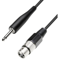 Paccs  XLR propojovací kabel [1x XLR zásuvka - 1x jack zástrčka 6,3 mm] 5.00 m černá