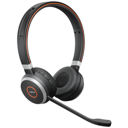 Jabra Evolve 65 Second Edition - MS Teams telefon Sluchátka On Ear Bluetooth®, bezdrátová stereo černá Potlačení hluku, Redukce šumu mikrofonu headset, regulace hlasitosti
