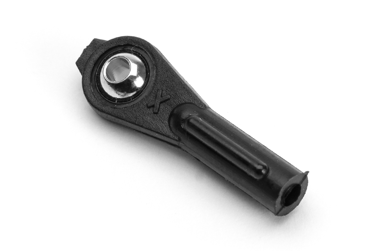 Plastový kloubek M2 s mosaznou kuličkou a vrtáním 2,0mm, 10 ks. Kavan