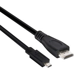 club3D HDMI kabel Zástrčka HDMI Micro-D, Zástrčka HDMI-A 1.00 m černá CAC-1351 High Speed HDMI s Ethernetem HDMI kabel