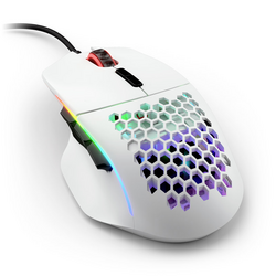 Glorious PC Gaming Race Model I herní myš kabelový optická bílá (matná) 9 tlačítko 19000 dpi s podsvícením