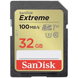SanDisk Extreme PLUS paměťová karta SDXC 32 GB UHS-Class 3 nárazuvzdorné, vodotěsné