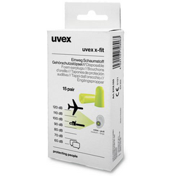uvex 2112133 x-fit špunty do uší 37 dB pro jedno použití 15 pár