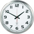Analogové nástěnné DCF hodiny,50 cm, hliník