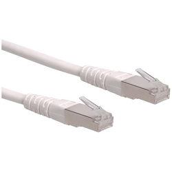 Roline 21.15.1316 RJ45 síťové kabely, propojovací kabely CAT 6 S/FTP 0.30 m bílá  1 ks