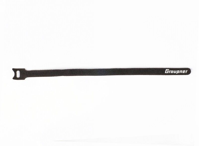 Stahovací pásek suchým zipem 300mm GRAUPNER , černý (10 ks) Graupner/SJ