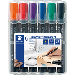 Staedtler Lumocolor 352 WP6 permanentní popisovač tříděná (není možný výběr barev) Vodotěsné: Ano