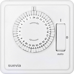 Suevia SU280447 časovač pod omítku analogový  denní program  1200 W IP20 ZAP/AUTO/VYP program
