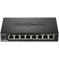 D-Link  DGS-108/E  DGS-108  síťový switch  8 portů  1 GBit/s