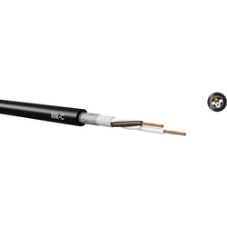 Kabeltronik 48H205000-1 mikrofonový kabel  2 x 0.50 mm² černá metrové zboží