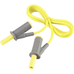 VOLTCRAFT Velmi ohebné bezpečnostní měřicí kabely [lamelová zástrčka 4 mm - lamelová zástrčka 4 mm] 1.00 m;žlutá;MSB-501 10 A
