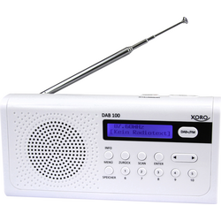 Xoro DAB 100 přenosné rádio DAB+, FM bílá