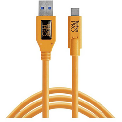 Tether Tools USB kabel  USB-C ® zástrčka, USB-C ® zástrčka 4.60 m oranžová  CUC3215-ORG