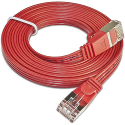 Slim Wirewin PKW-STP-SLIM-KAT6 2.0 RT RJ45 síťové kabely, propojovací kabely CAT 6 U/FTP 2.00 m červená plochý 1 ks