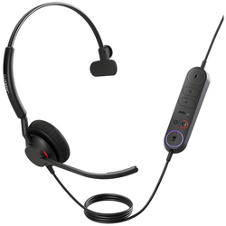 Jabra Engage 40 telefon Sluchátka Over Ear kabelová mono černá Redukce šumu mikrofonu regulace hlasitosti