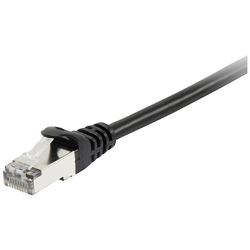 Equip 605598 RJ45 síťové kabely, propojovací kabely CAT 6 S/FTP 15.00 m černá pozlacené kontakty 1 ks