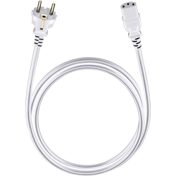 napájecí kabel [1x zástrčka s ochranným kontaktem - 1x IEC C13 zásuvka 10 A] 5.00 m bílá Oehlbach Powercord C 13