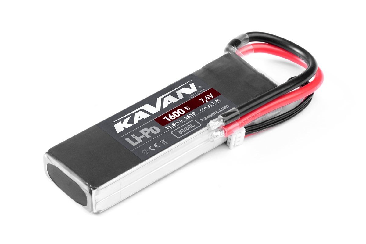 KAVAN Li-Po 1600mAh/7,4V 30/60C Air pack