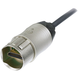 Neutrik HDMI kabel Zástrčka HDMI-A, Zástrčka HDMI-A 5.00 m niklová NKHDMI-5 lze namontovat HDMI kabel