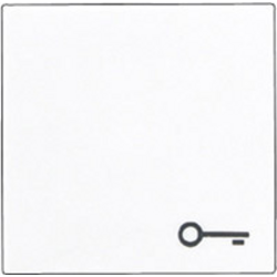 Jung 1násobné vestavný tlačítko  alpská bílá A590TWW