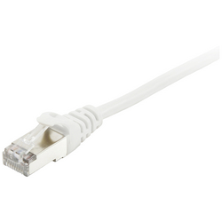Equip 605513 RJ45 síťové kabely, propojovací kabely CAT 6 S/FTP 0.25 m bílá pozlacené kontakty 1 ks