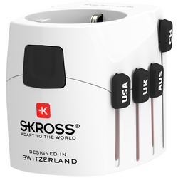 Skross 1.302539 cestovní adaptér  Pro World & USB