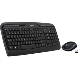 Logitech MK330 bezdrátový Sada klávesnice a myše německá, QWERTZ, Windows® černá