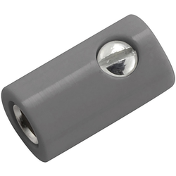 Kahlert Licht  mini laboratorní zásuvka zásuvka, rovná Ø pin: 2.6 mm šedá 1 ks