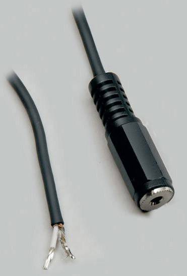 Jack kabel jack zásuvka 2,5 mm - kabel s otevřenými konci BKL Electronic 1101255, mono, pólů 2, 1 ks