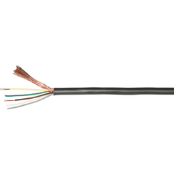 BKL Electronic 1509011 audio kabel  4 x 0.22 mm² černá metrové zboží