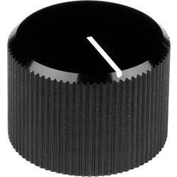 Mentor  509.6131  509.6131  otočný knoflík  s označením  černá  (Ø x v) 28 mm x 16 mm  1 ks