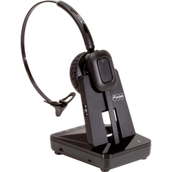 Auerswald COMfrotel H-500 telefon Sluchátka On Ear DECT mono černá Potlačení hluku regulace hlasitosti, Vypnutí zvuku mikrofonu