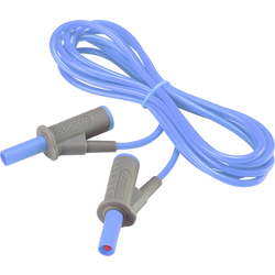 VOLTCRAFT Velmi ohebné bezpečnostní měřicí kabely [lamelová zástrčka 4 mm - lamelová zástrčka 4 mm] 2.00 m;modrá;MSB-501 10 A