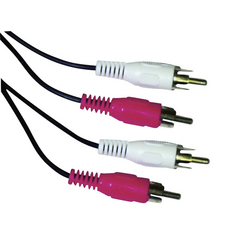 Schwaiger CIK025053 cinch audio kabel [2x cinch zástrčka - 2x cinch zástrčka] 2.50 m černá