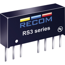 RECOM  RS3-2412S  DC/DC měnič napětí do DPS  24 V/DC  12 V/DC  250 mA  3 W  Počet výstupů: 1 x  Obsahuje 1 ks