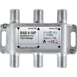 Axing BAB 4-16P odbočka TV kabelu čtyřnásobný 5 - 1218 MHz