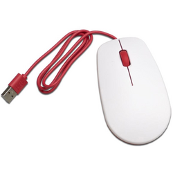 Raspberry Pi®  Wi-Fi myš USB optická bílá, červená 3 tlačítko
