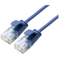 Roline green 21443941 RJ45 síťové kabely, propojovací kabely CAT 6A U/UTP 0.3 m modrá 1 ks