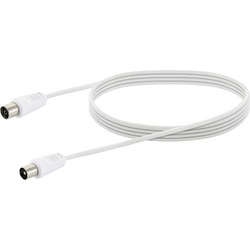 Schwaiger antény, SAT kabel [1x IEC zástrčka - 1x IEC zásuvka] 3.0 m   bílá