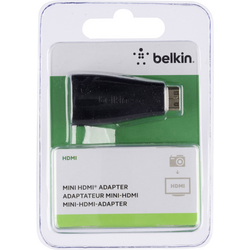 Belkin F3Y042bt HDMI adaptér [1x mini HDMI zástrčka C - 1x HDMI zásuvka] černá pozlacené kontakty