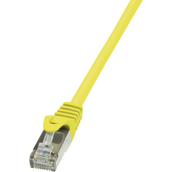 LogiLink CP1037S RJ45 síťové kabely, propojovací kabely CAT 5e F/UTP 1.00 m žlutá s ochranou 1 ks