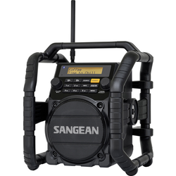 Sangean U-5 DBT odolné rádio DAB+, FM AUX, Bluetooth  vodotěšné, prachotěsné, nárazuvzdorné černá