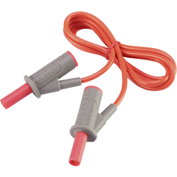 VOLTCRAFT Velmi ohebné bezpečnostní měřicí kabely [lamelová zástrčka 4 mm - lamelová zástrčka 4 mm] 1.00 m;červená;MSB-501 10 A
