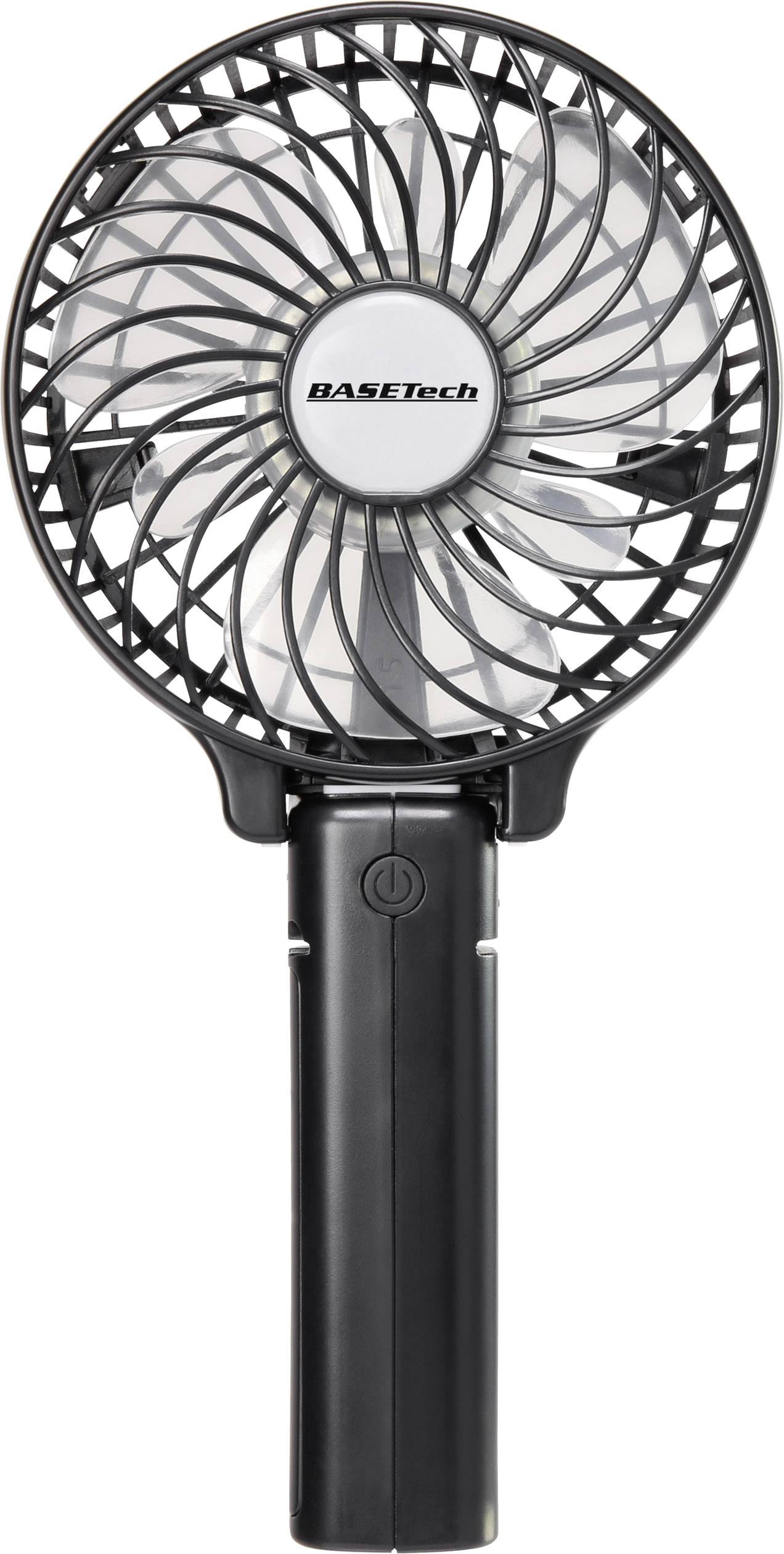 Ruční ventilátor Basetech BT-1626085, černá