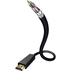 Inakustik HDMI kabel Zástrčka HDMI-A, Zástrčka HDMI-A 1.50 m černá 00324515 Audio Return Channel, pozlacené kontakty, Ultra HD (4K) HDMI HDMI kabel
