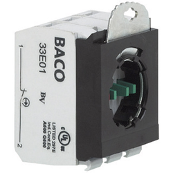 BACO 333E12 spínací kontaktní prvek s upevňovacím adaptérem 1 rozpínací kontakt, 1 spínací kontakt  bez aretace 600 V 1 ks